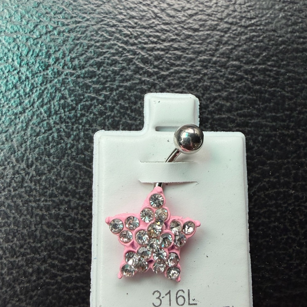 Star and Heart Belly Button Rings - Picture 2 of 3